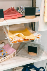 Reusable bags for conscious shopping in the zero waste shop