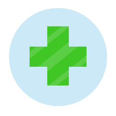 Green pharmacy logo.