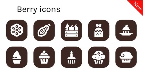 berry icon set