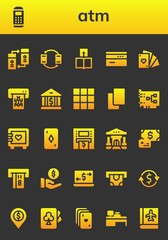 atm icon set