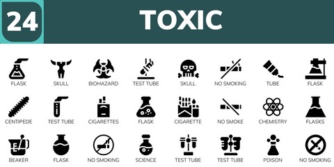 toxic icon set