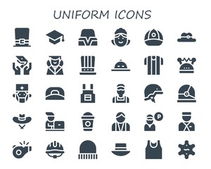 uniform icon set