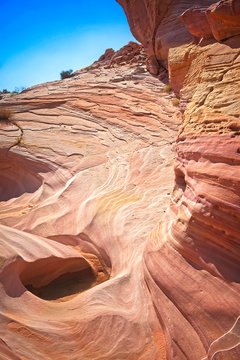 Kaolin Wash Vertical Rock Texture