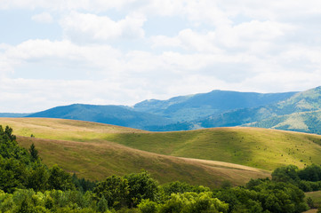 Beautiful natural landscape in the summer time.Mountain