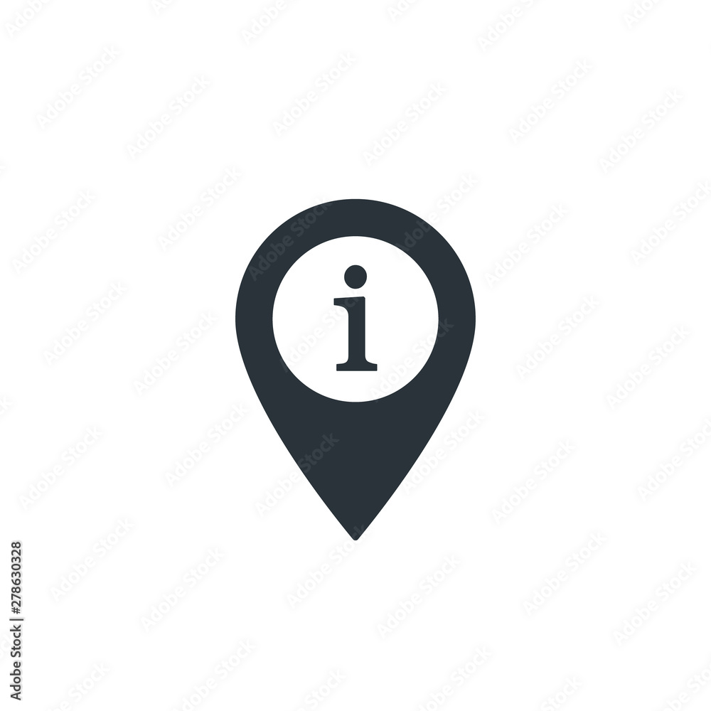 Poster map pointer with symbol info, information and reference. for location maps. mark icon. sign for navi