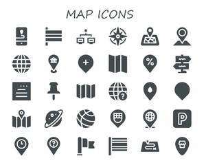 map icon set