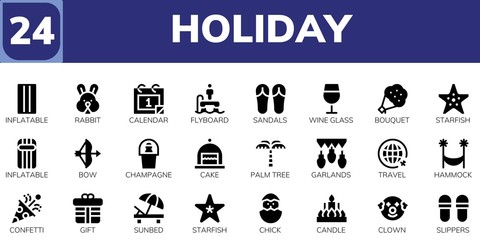 holiday icon set