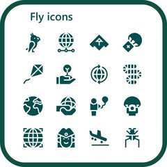 fly icon set