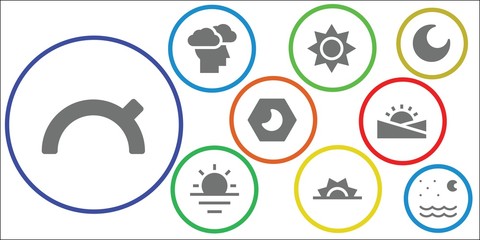 Fototapeta premium sunny icon set