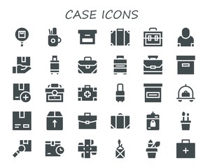 case icon set