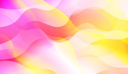 Wavy Background with Lines. Design For Your Header Page, Ad, Poster, Banner. Vector Illustration with Color Gradient.