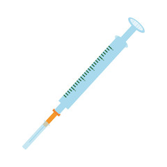 medical syringe drugs isolated icon