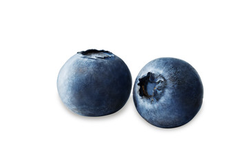 Blueberry on a white isolated background