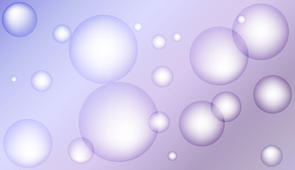 Background with bubbles. Design for your header page, ad, poster, banner. Pastel Gradient Color Vector illustration.