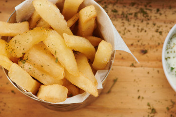 Bowl with french fries