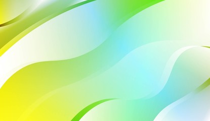 Abstract Wavy Background. For Business Presentation Wallpaper, Flyer, Cover. Vector Illustration with Color Gradient.
