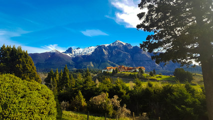 Fototapeta na wymiar Paisaje montañoso