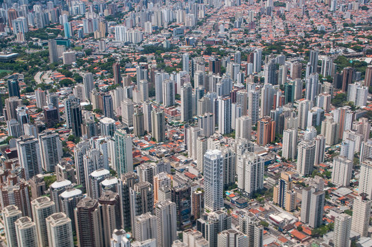 Aerial view of Sao Paulo, Brazil