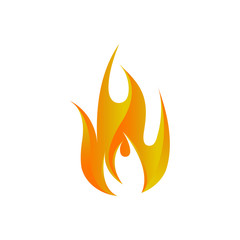 fire logo icon design template vector