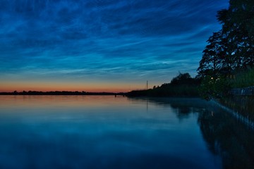 Spiegelung im Wolkenbild