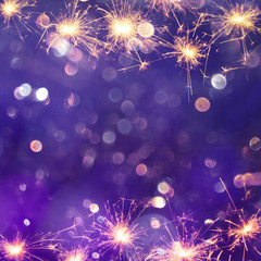 Festive Purple background with sparkles light - 278641593