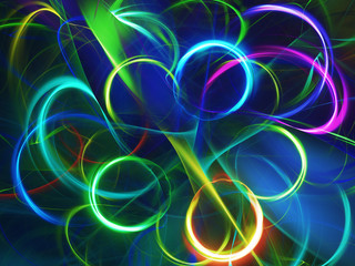 abstract chaotic fractal background 3D rendering illustration