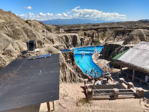 hoover dam in mountains