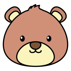 cute bear teddy stuffed icon