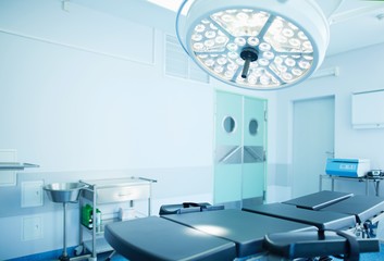 Interior of operating room in modern clinic