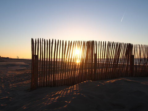 sunset on a North Sea Beach (Zandfoort aan Zee, Netherlands, December 2016)