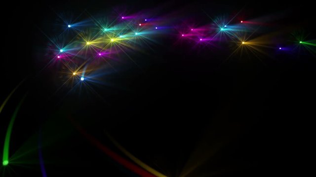 Neon Light flying illumination Glow particles