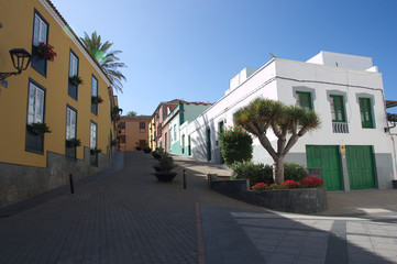 Street of a city of Tenerife in the Canary Islands