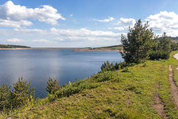 Landscape with Belmeken Dam, Rila mountain, Bulgaria