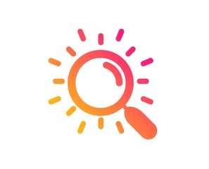 Search icon. Find document sign. Magnify glass. Classic flat style. Gradient search icon. Vector