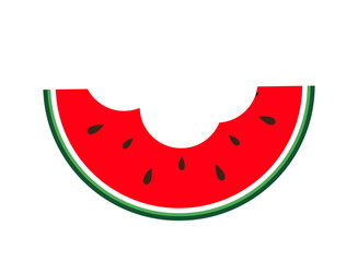 Watermelon Icon. Vector Illustration