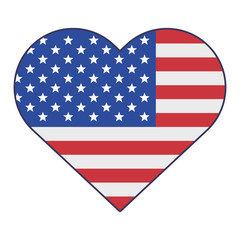 Fototapeta premium usa independence 4th july cartoon
