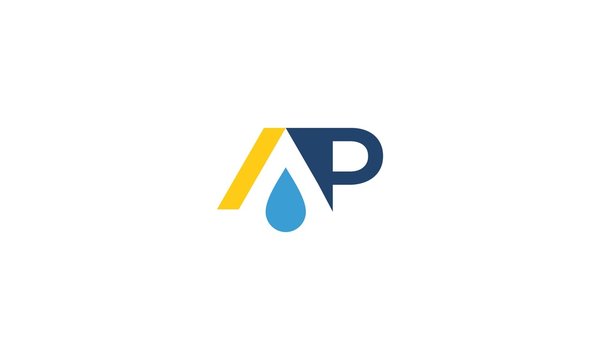 letter ap plumbing logo