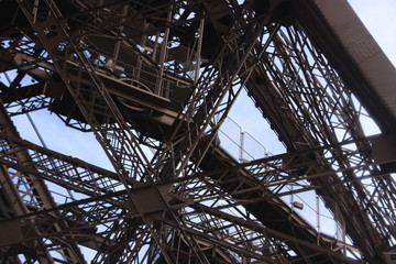 charpente métallique de la Tour Eiffel