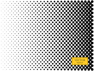 Vector abstract, retro halftone dots. Overlay element. Black dots, circles on a light isolated background.