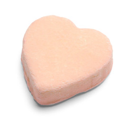 Orange Valentines Candy Heart