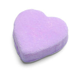Purple Valentines Candy Heart