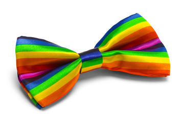 Rainbow Bow Tie