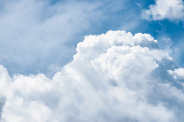 Big epic white and fluffy clouds