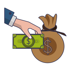 saving money business finance cartoon