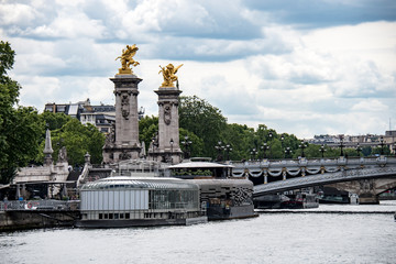 Obraz premium Puente Alexander III,Paris