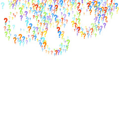 Question marks Quiz doubt survey faq public poll.