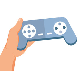 hand user with video game control retro