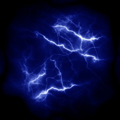 Lightning Thunderbolt template for design. Electric discharge in the sky