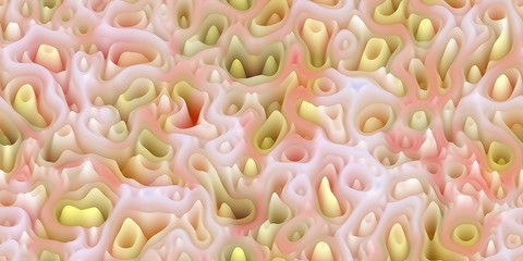 Smooth waxy spikes like melted wax or coral or organic surfac