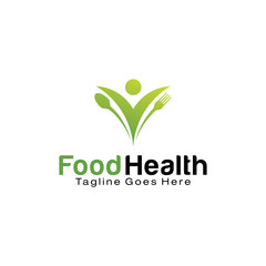 Healthy Food logo design template
